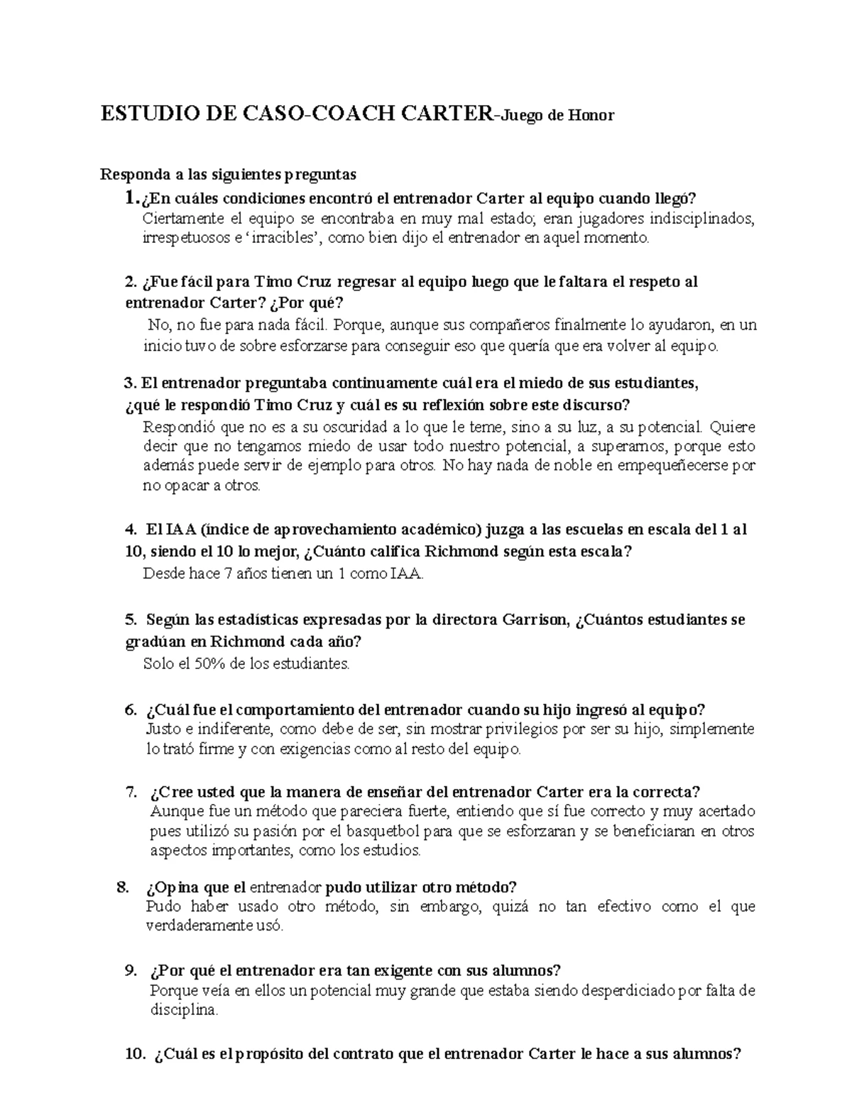 Informe Psicológico: Aplicación del Test de Razonamiento Diferencial ...