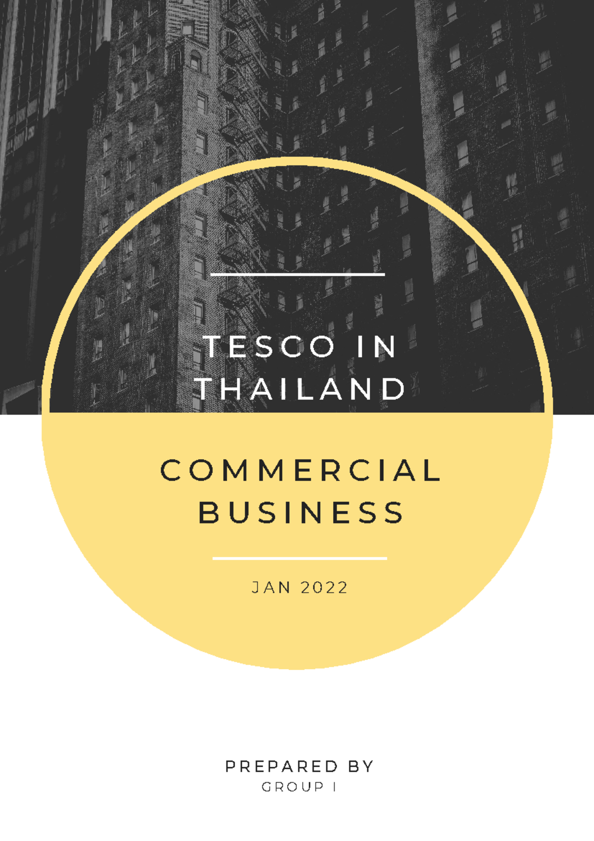 CW1 Group 1 Color edition - COMMERCIAL BUSINESS J A N 2 0 2 2 PREPARED ...