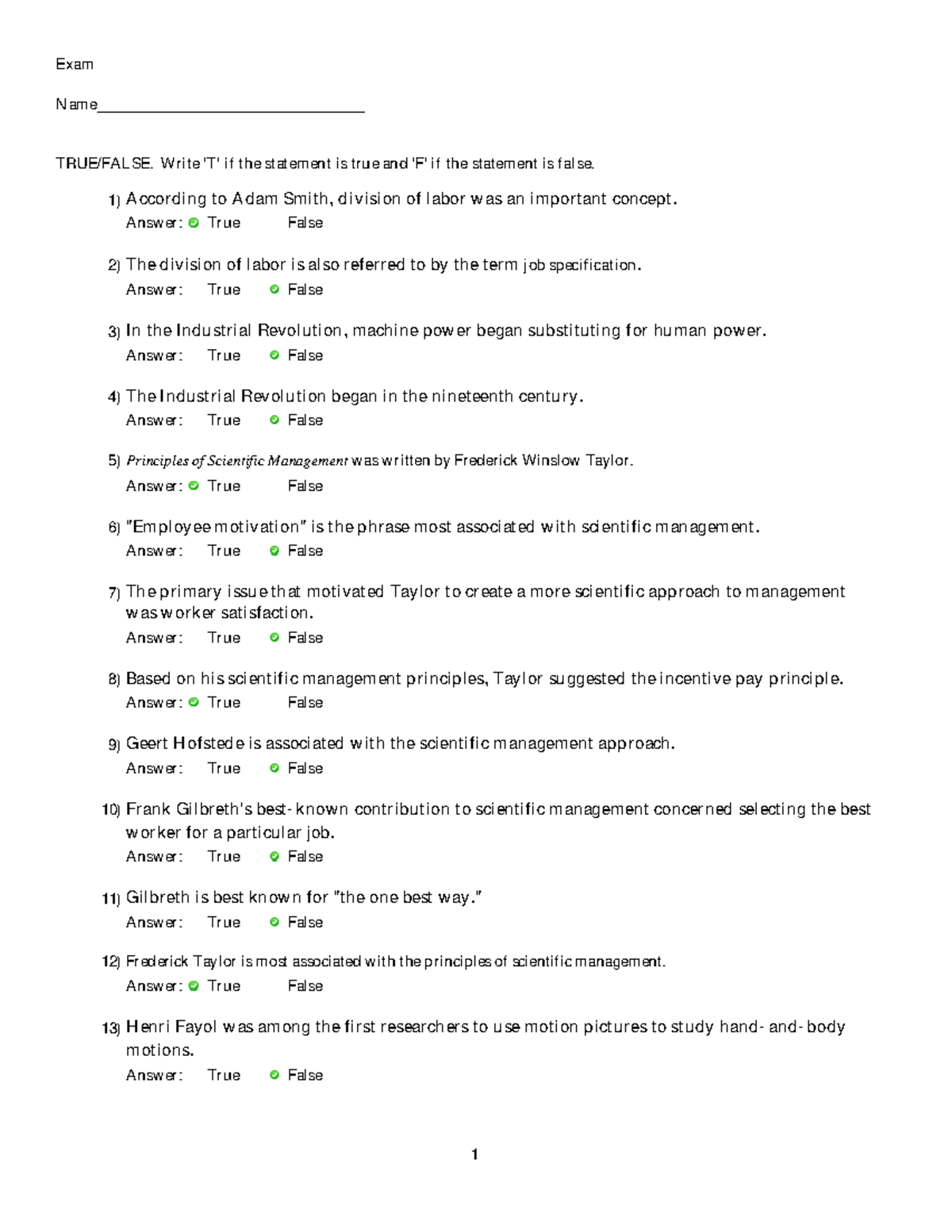 Chapter 2: Management Concepts and Theories Exam Review - Studocu