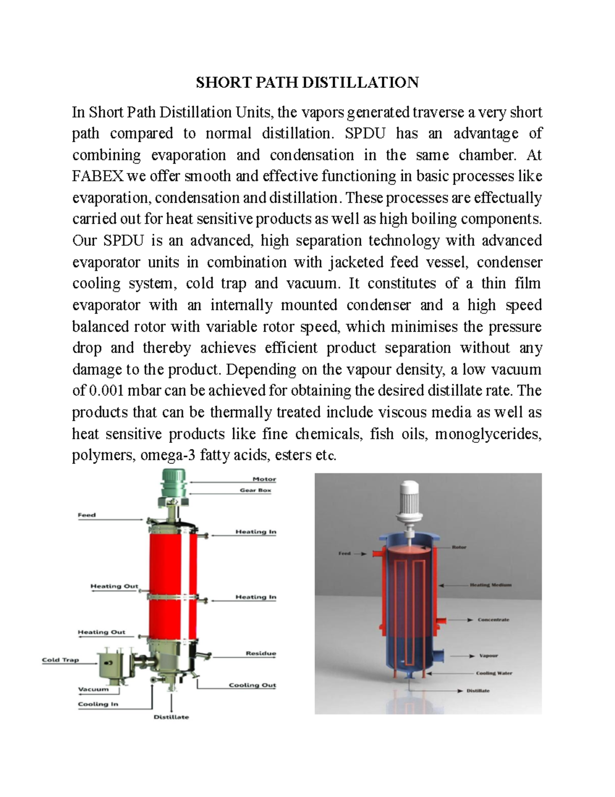 Short PATH Distilation - SHORT PATH DISTILLATION In Short Path ...