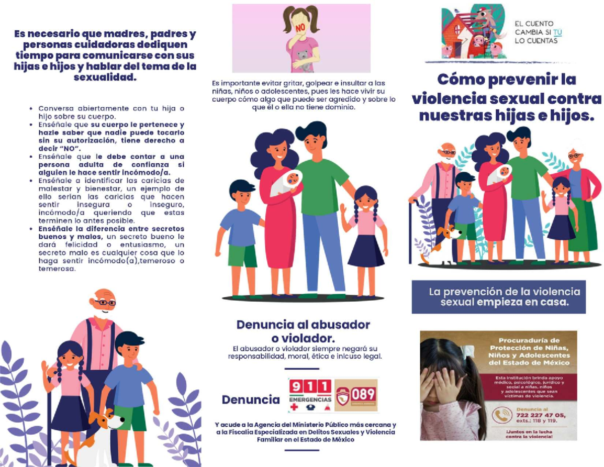 Tríptico sobre Prevención de Abuso Sexual para Padres - Studocu