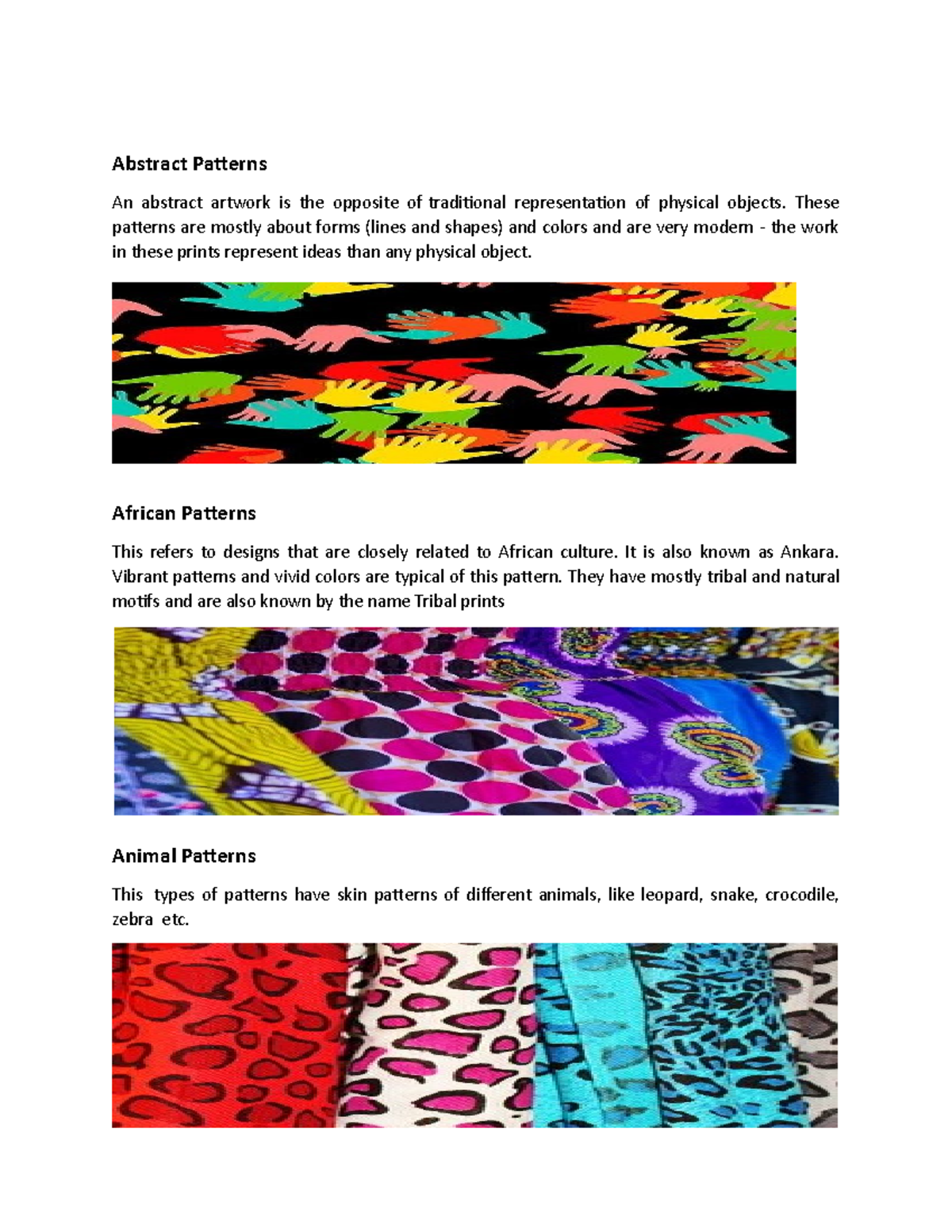 Exploring Different Types of Fabric Patterns: A Detailed Study - Studocu