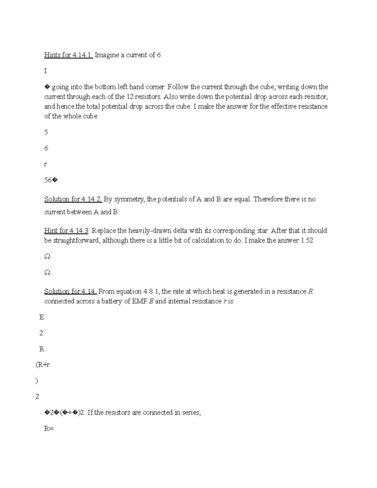 Solutions to Problems - These are notes on electricity and magnetism ...
