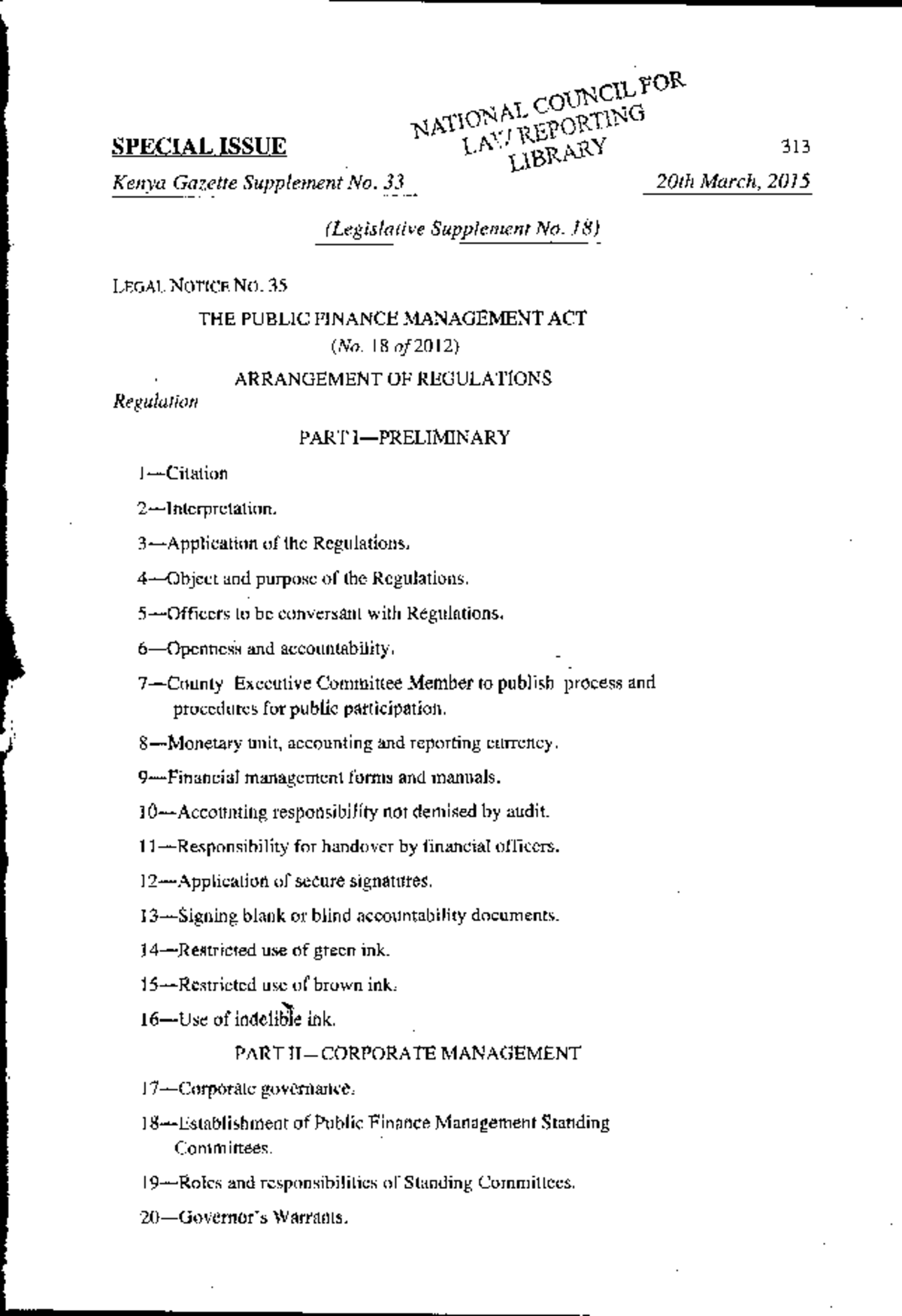 PFM Regulations 2015: Comprehensive Overview and Key Provisions - Studocu