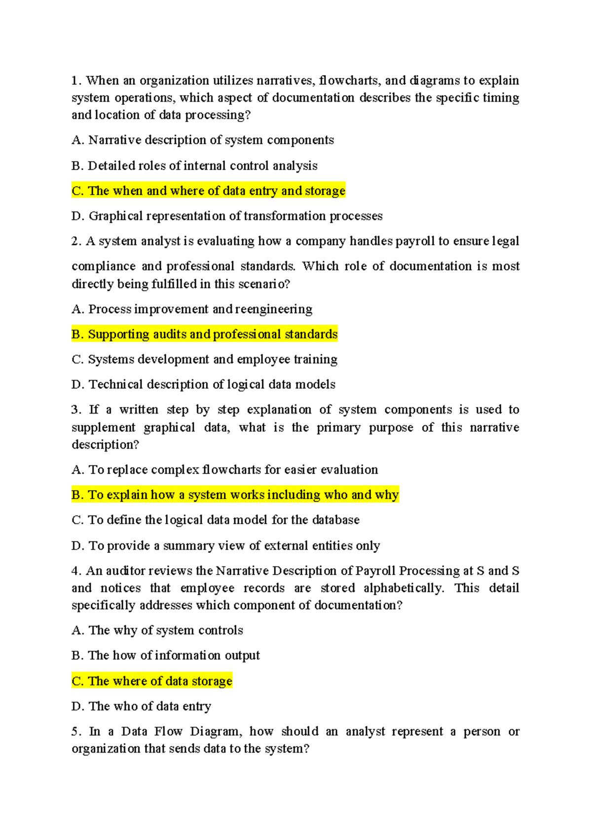 IS 101: Documentation Techniques for System Analysis - Chapter 2 Notes ...