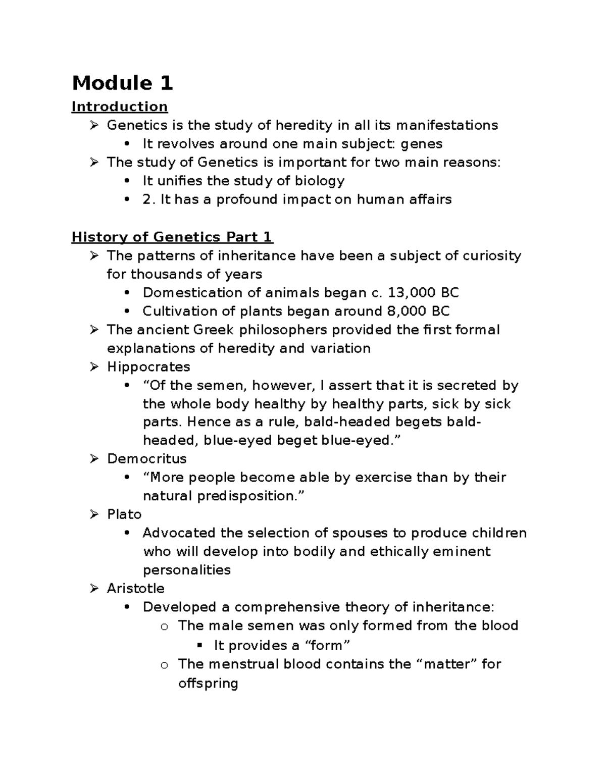 Genetics 101: Exam 1 Review - Key Concepts and Historical Insights ...