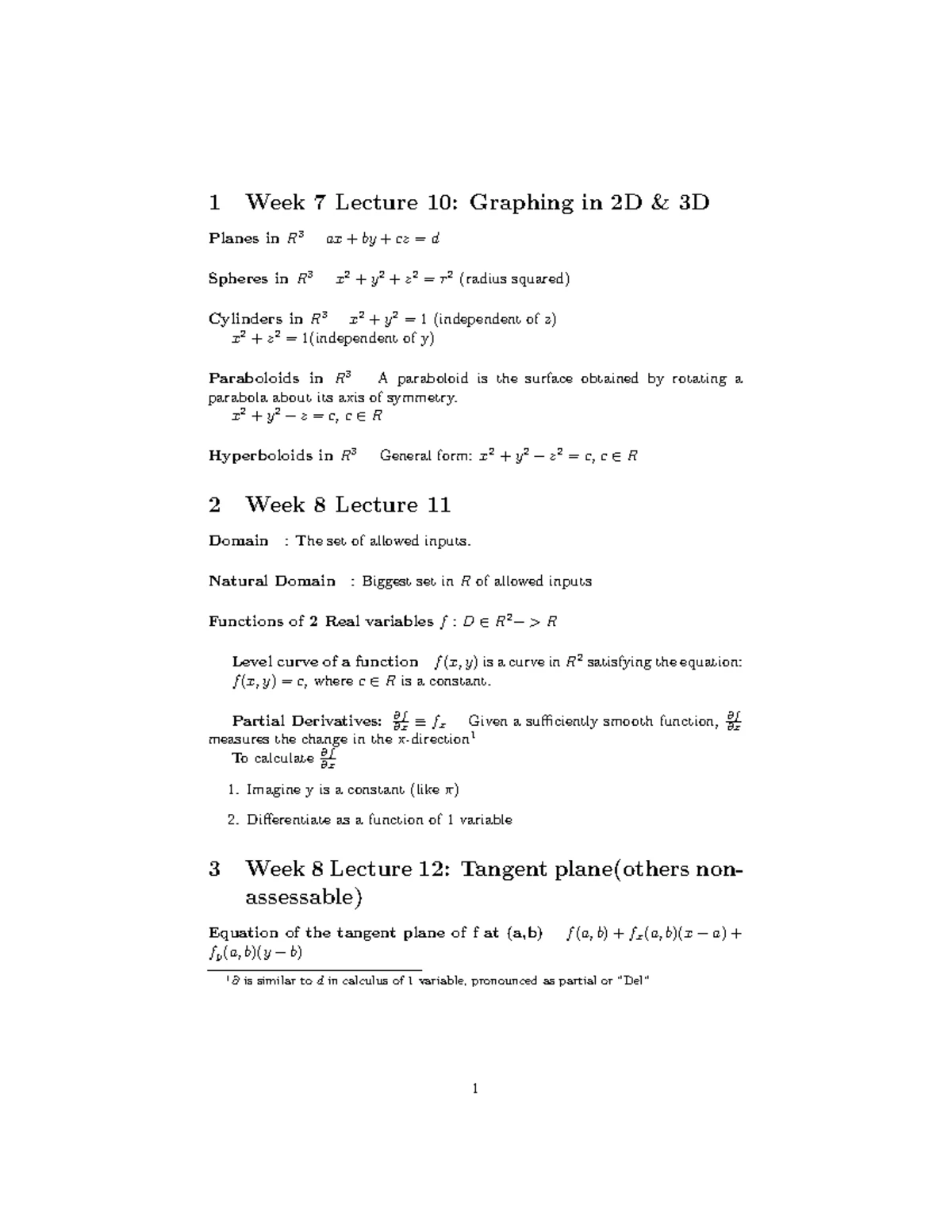 Calculus Exercises 6 (Week 6) - Mathematics 1B (2025) - Studocu