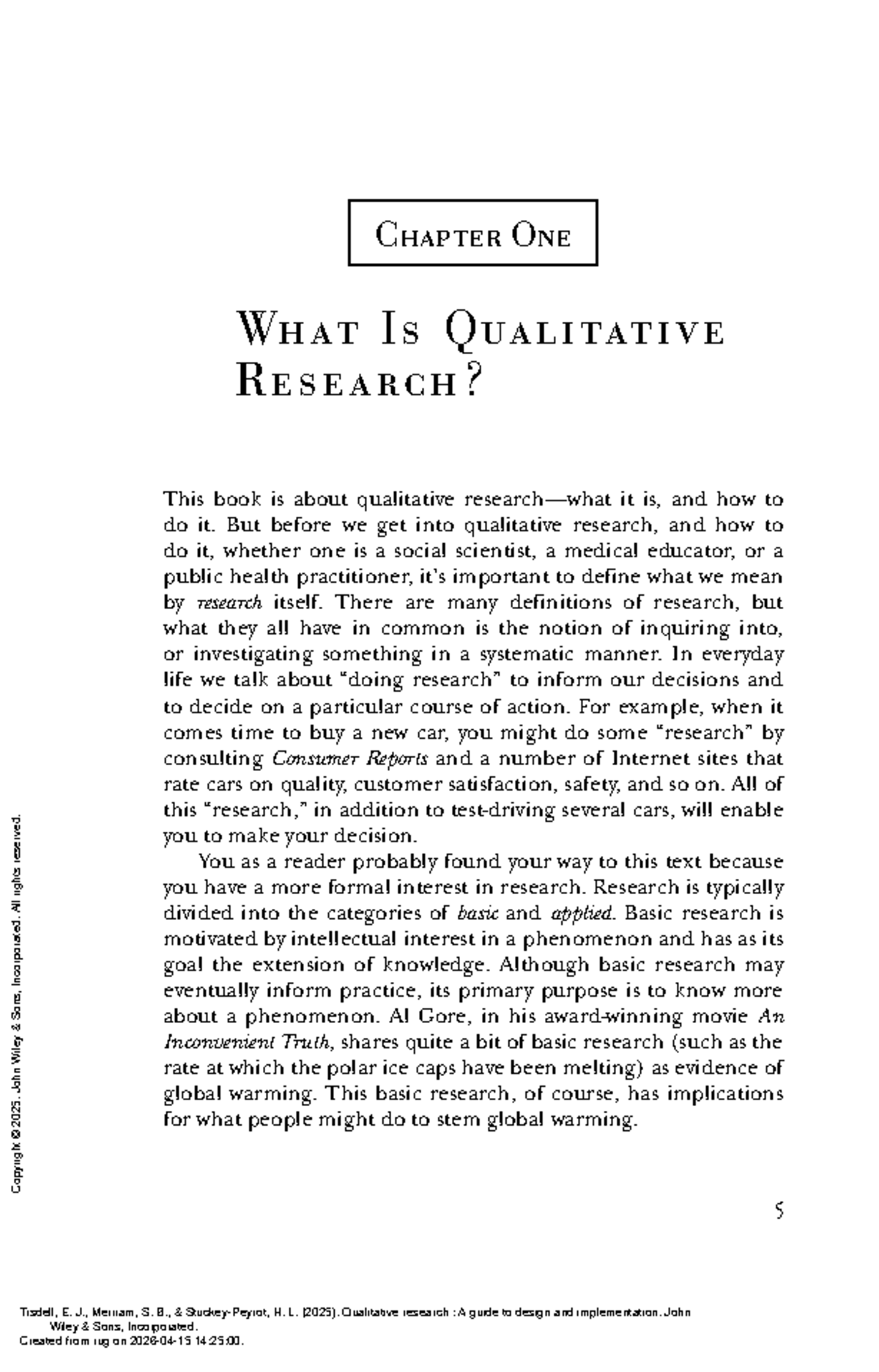 Qualitative Research: A Guide to Design and Implementation - Studeersnel