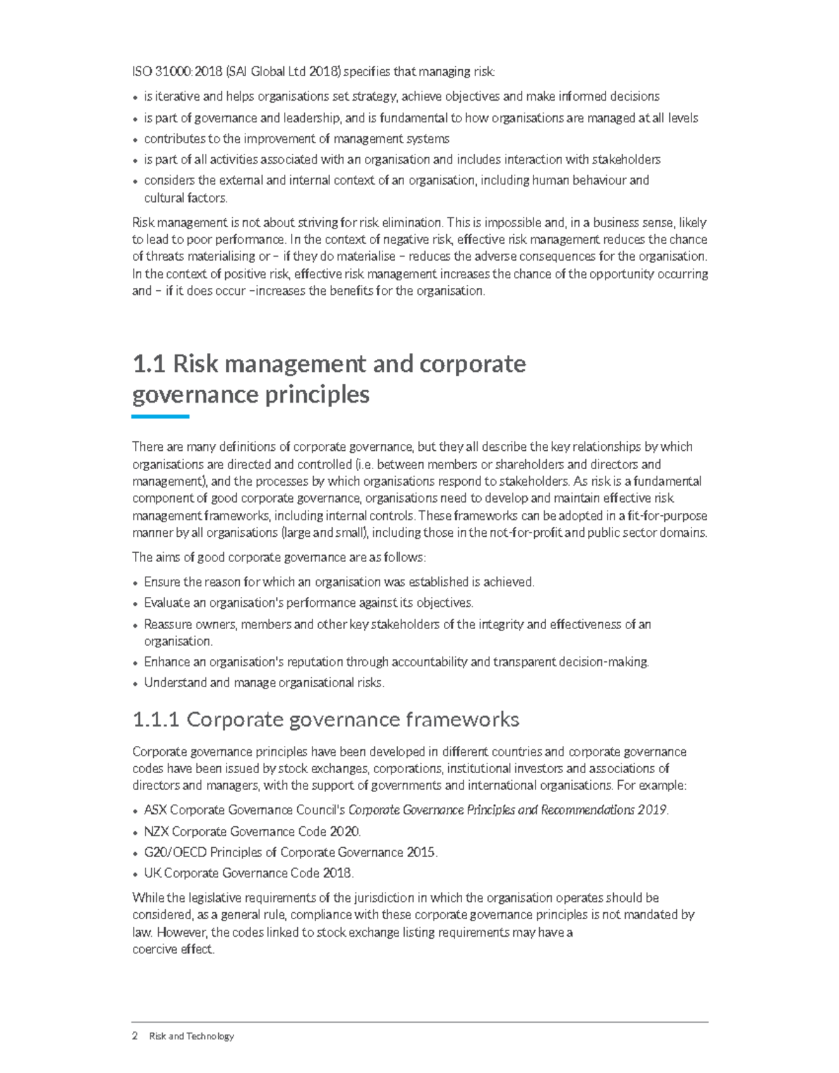 Binder 1 - RISK and Technology management - ISO 31000:2018 (SAI Global ...