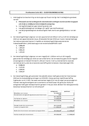 Opl oef Diverse inkomsten 1tem 3 p - Praktisch personenbelasting ...