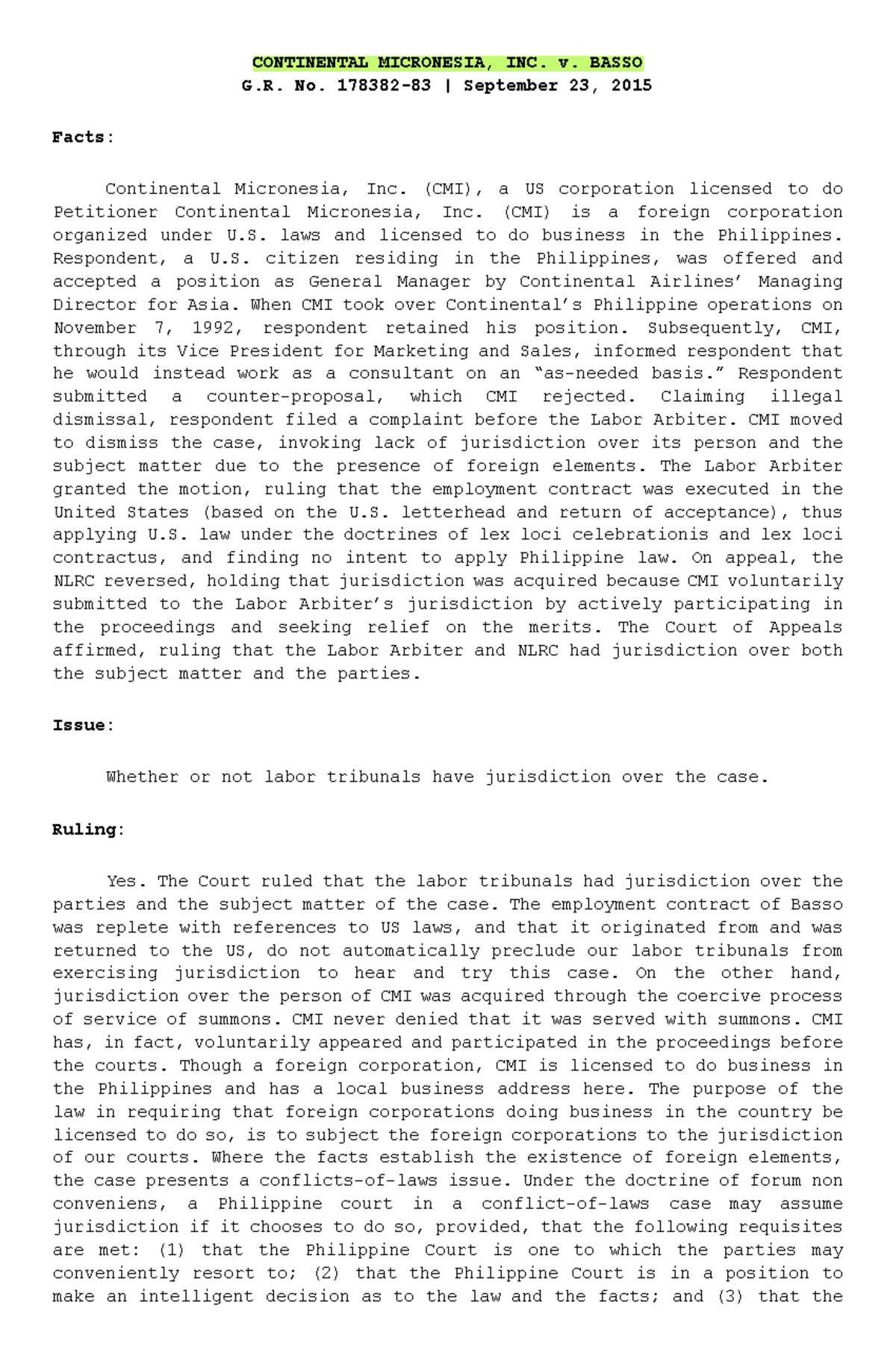 Legal Analysis of Jurisdiction in Labor and Civil Cases: G.R. No ...