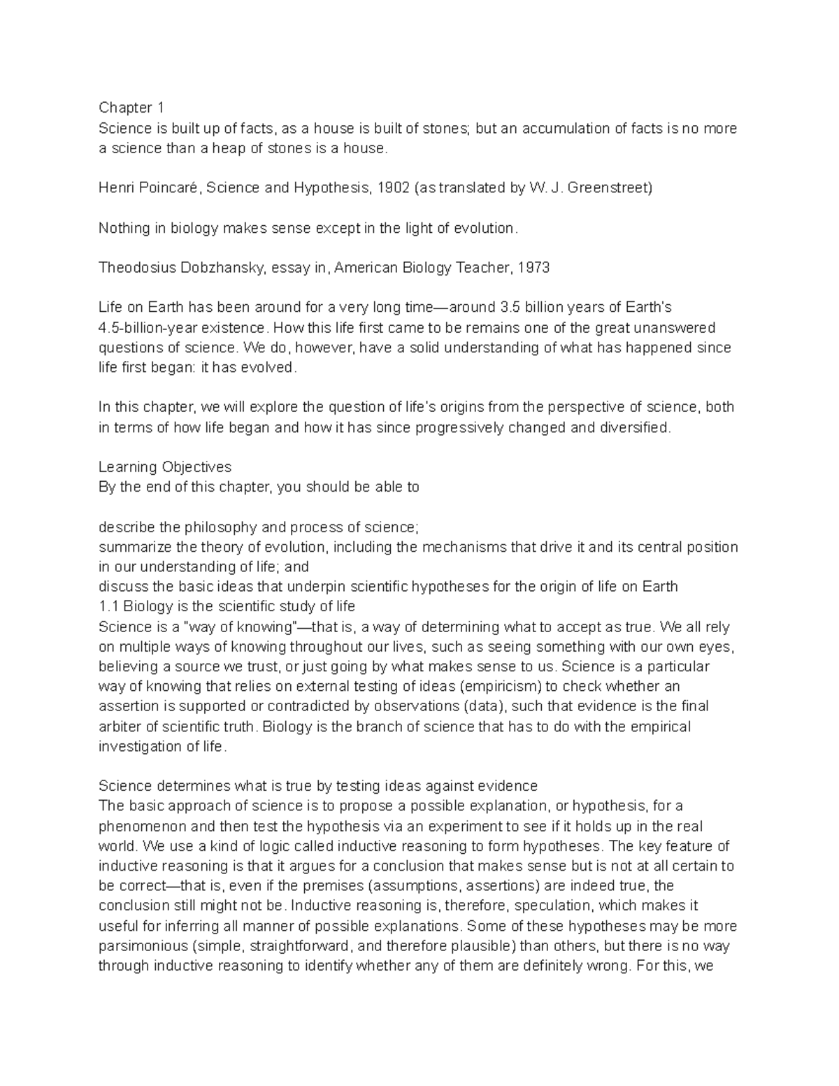 Evolutionary Principles: Natural Selection and Genetic Variation ...