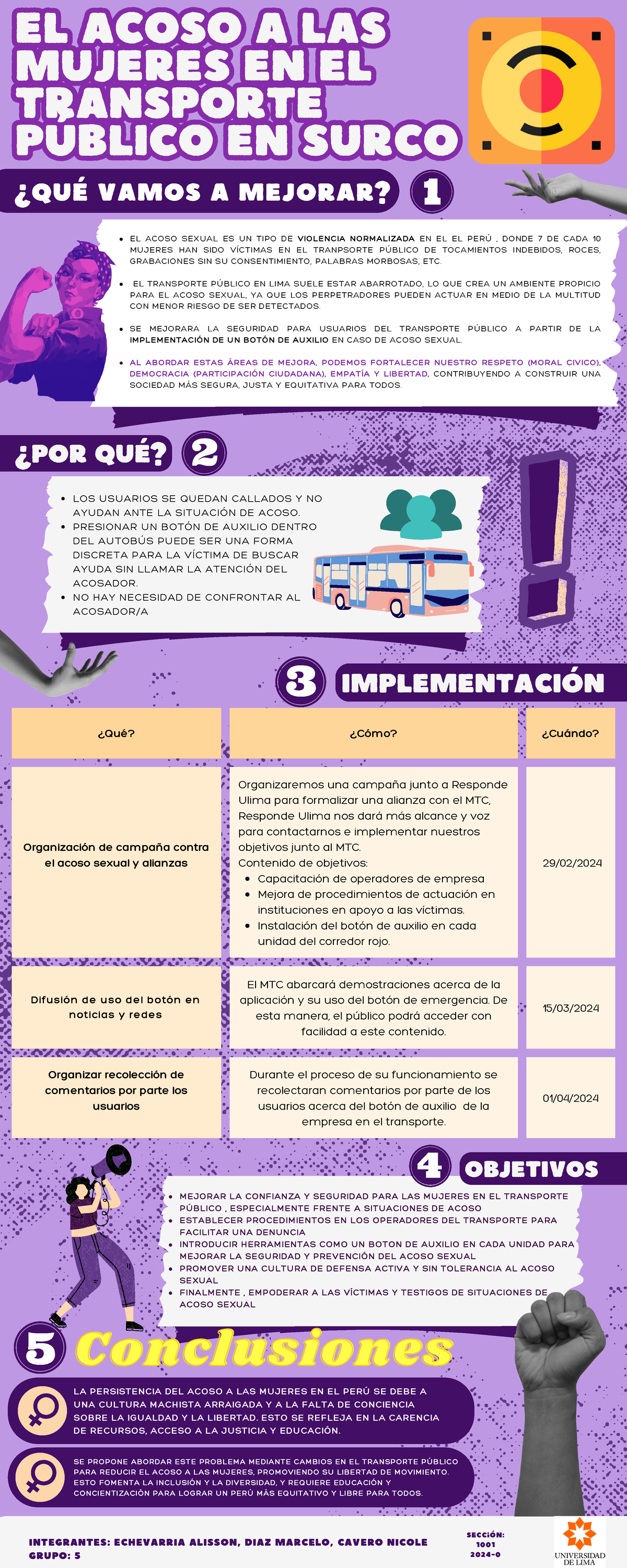 Campaña de Prevención del Acoso Sexual en el Transporte Público - Surco ...