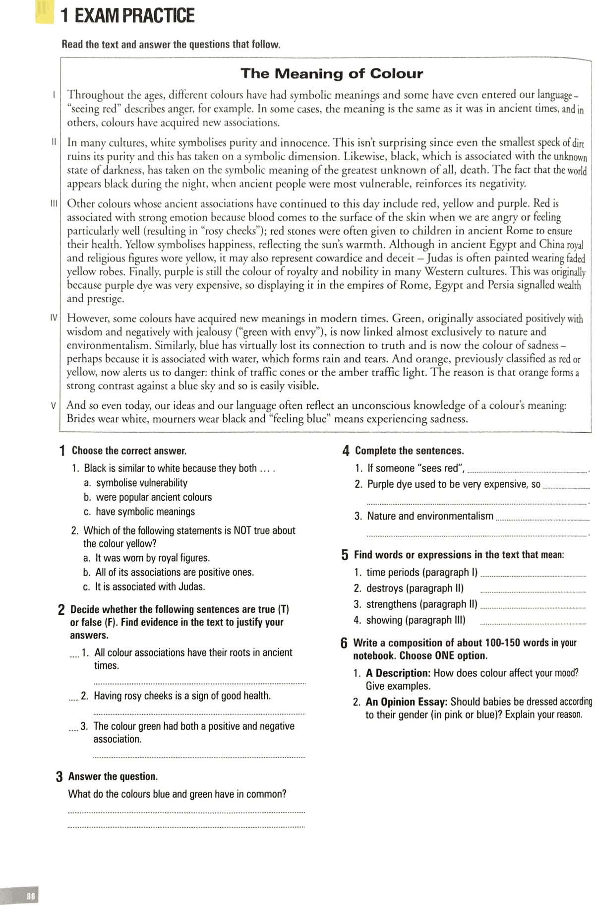 Exam practice T232: Reading comprehension and analysis - Studocu