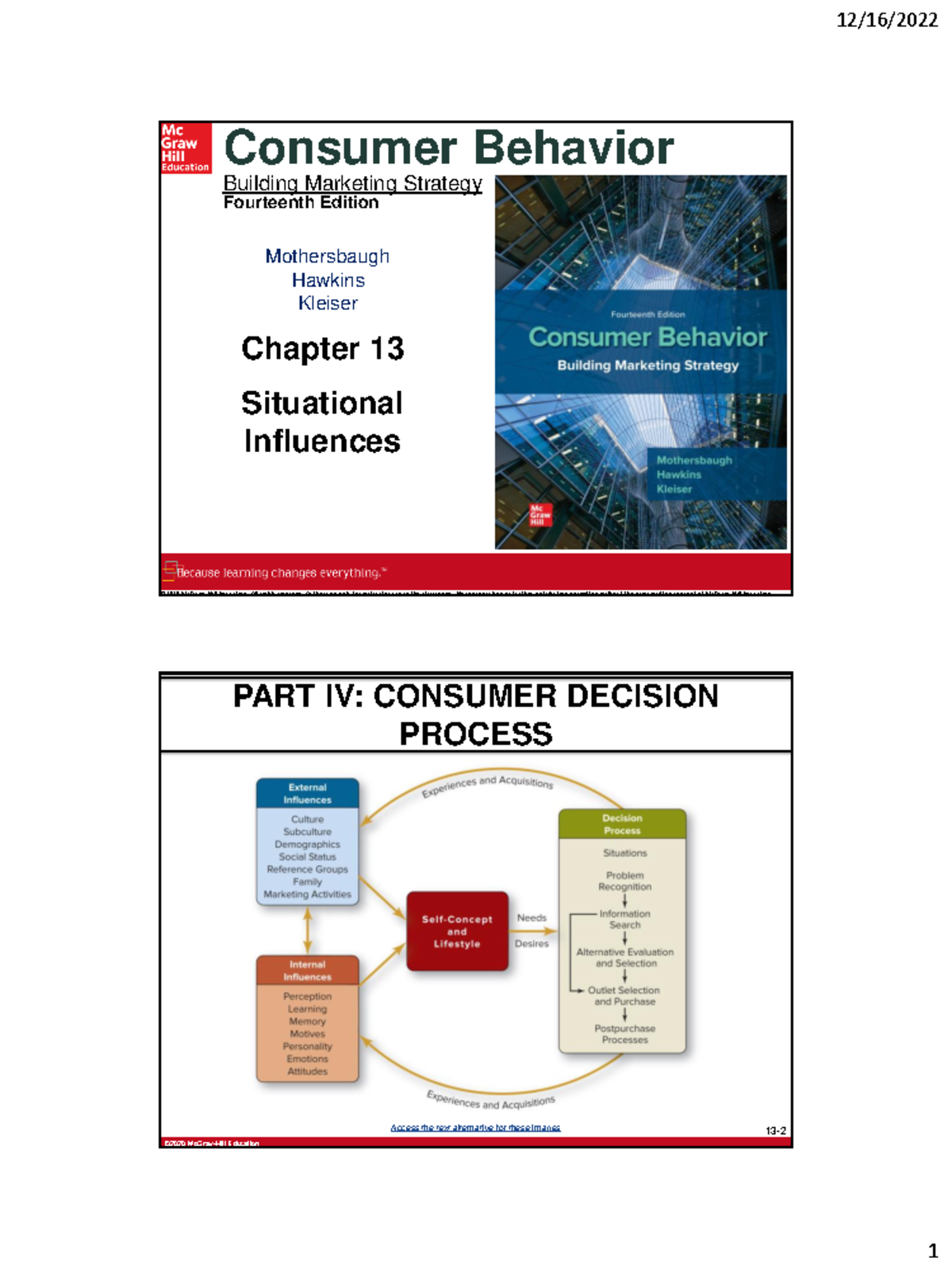 Chapter 13: Situational Influences in Consumer Behavior (S7) - Studocu