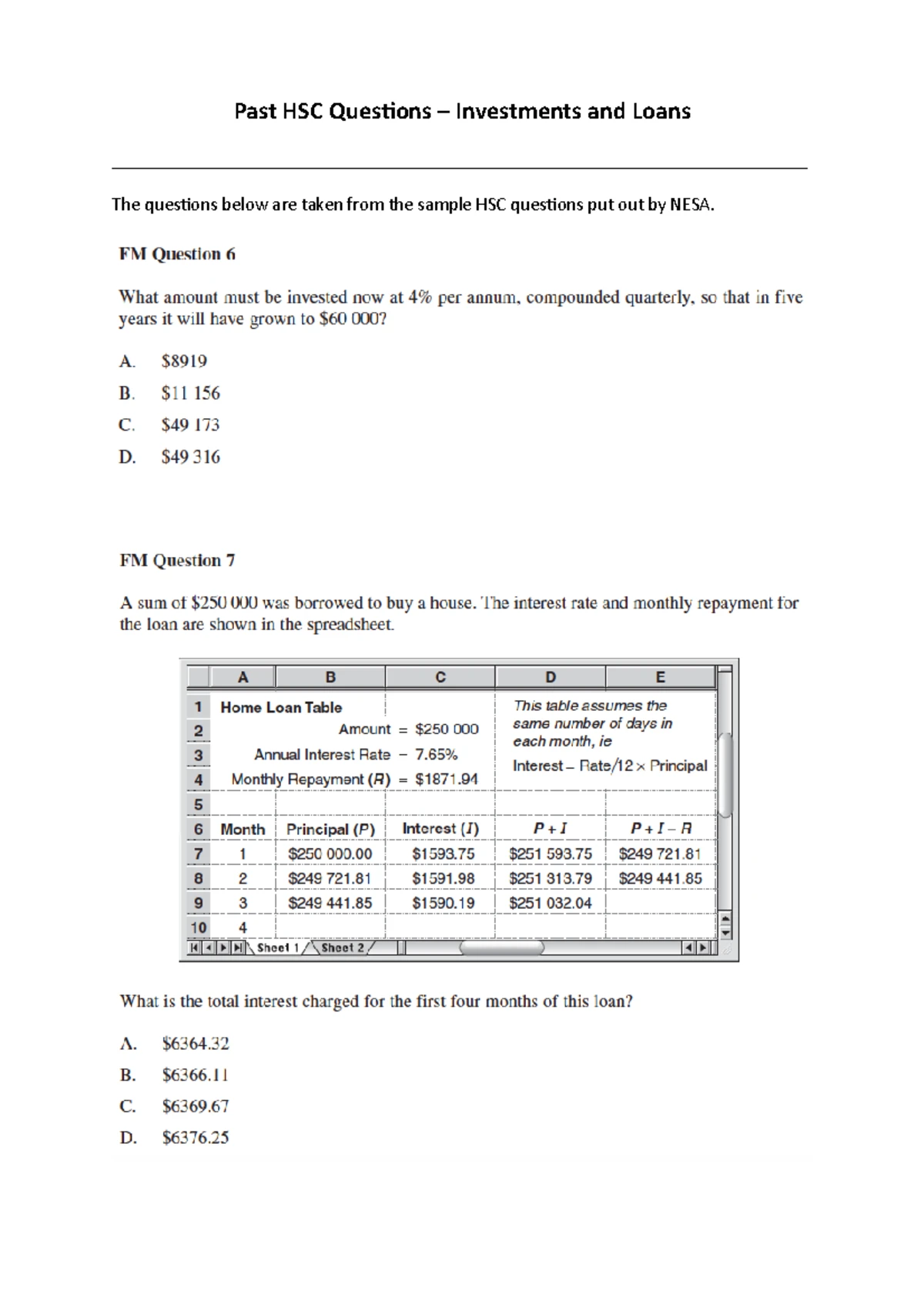 2021 HSC Mathematics Standard 1 Past Exam Paper - Studocu