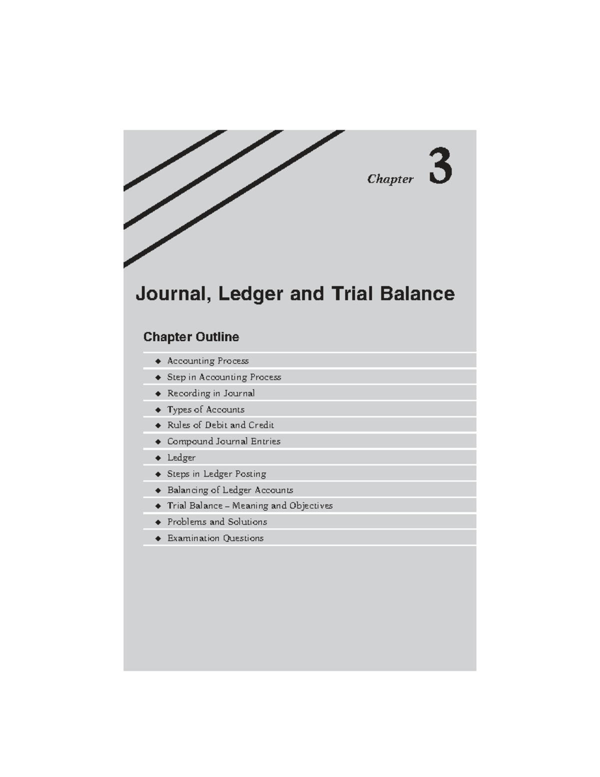 FIN ACC 101: Chapter 3 - Journal, Ledger & Trial Balance Overview - Studocu