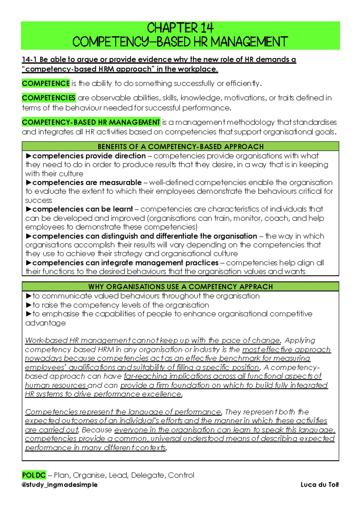 Comprehensive Study of Management Principles & Issues - MGT 101 - Studocu