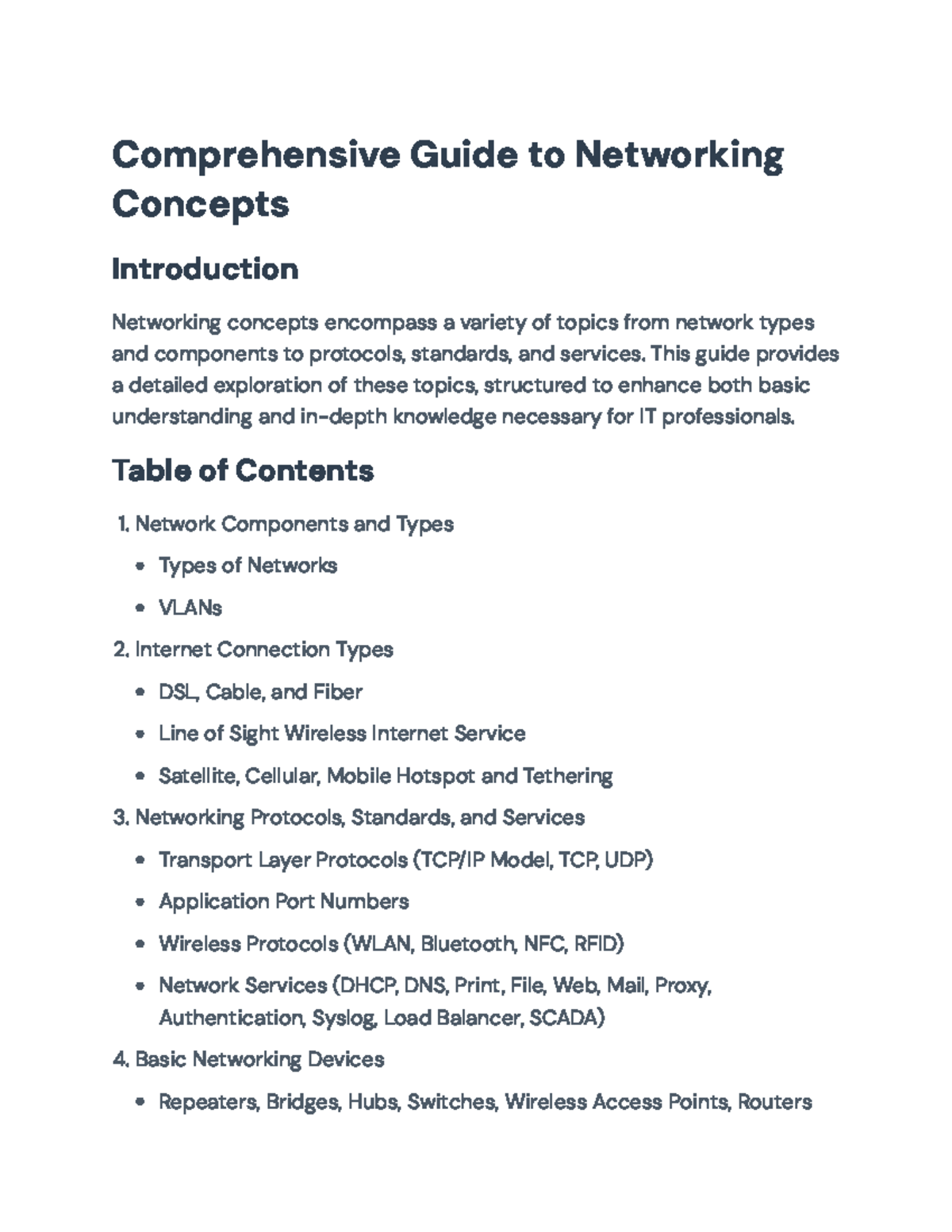 Comprehensive Networking Concepts: A Complete Guide for IT ...