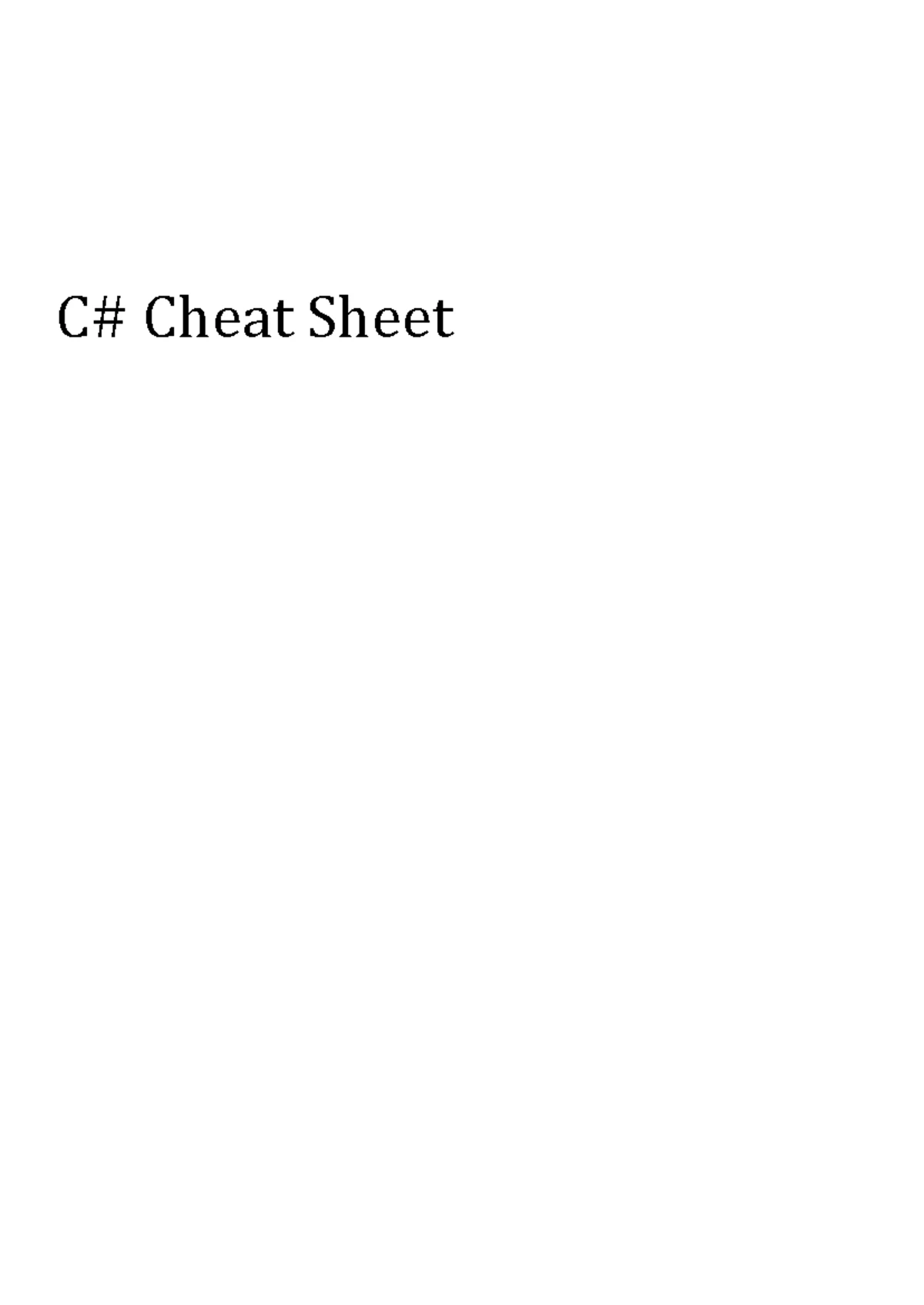 Stringr Package Cheat Sheet: R Strings Programming Notes - Studocu