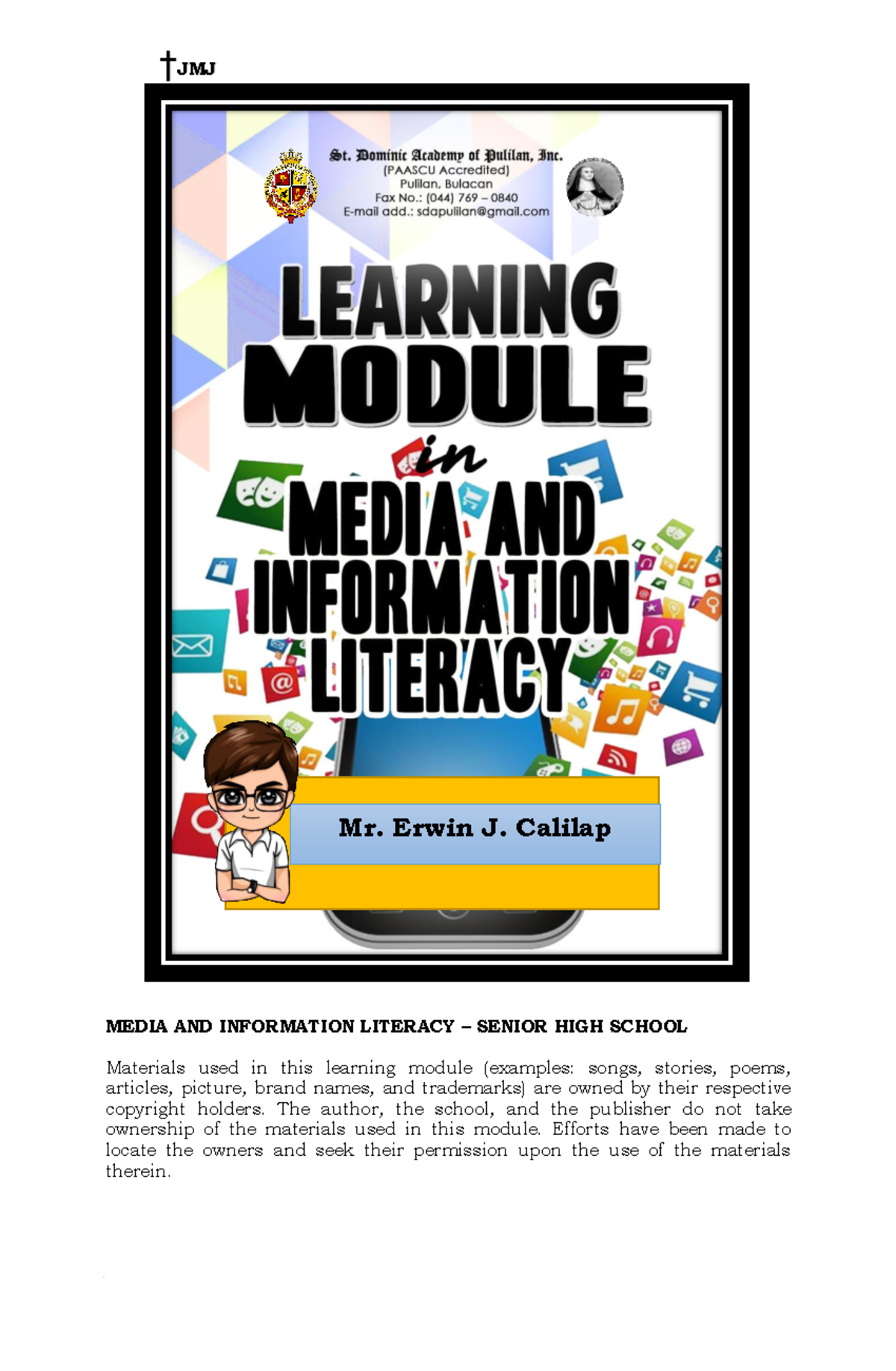 MEDIA AND INFORMATION LITERACY (MIL) Week 4 Lecture Notes - Studocu