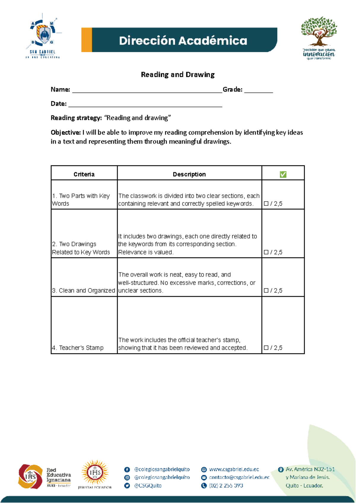 Reading Program Checklist: Strategies for Comprehension & Analysis ...