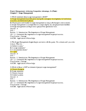 Project Management (PM5) Chapter 4: Leadership Insights and Solutions ...