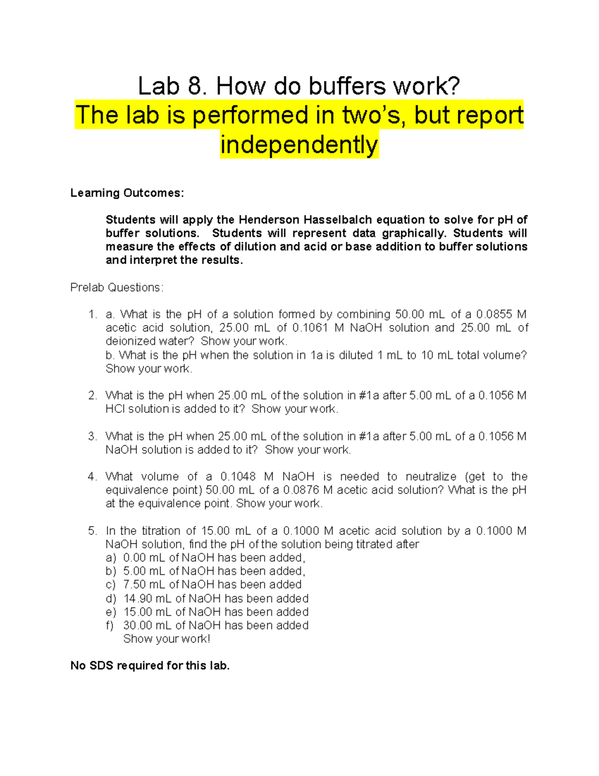 Lab 9: Understanding Buffers and Their Behavior - hzm - Studocu