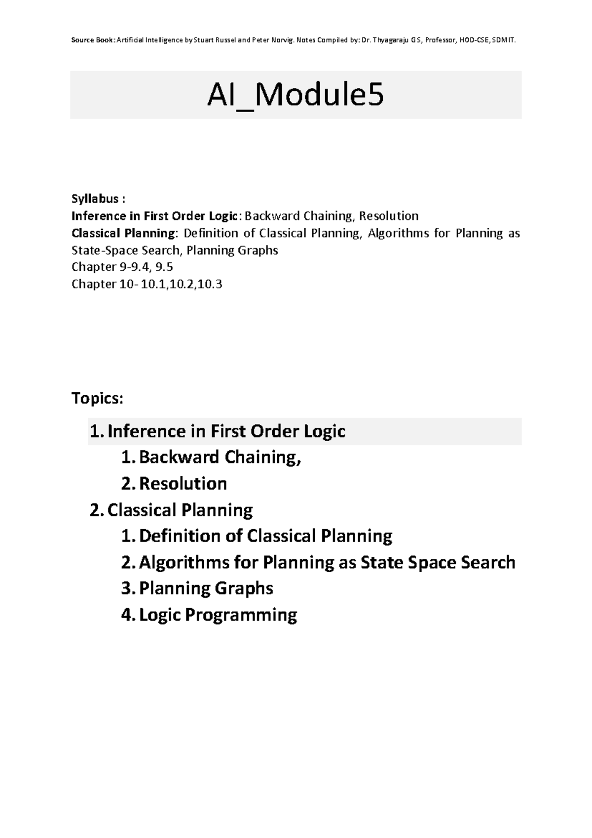 AI_Module5: Inference in First Order Logic & Classical Planning Notes ...