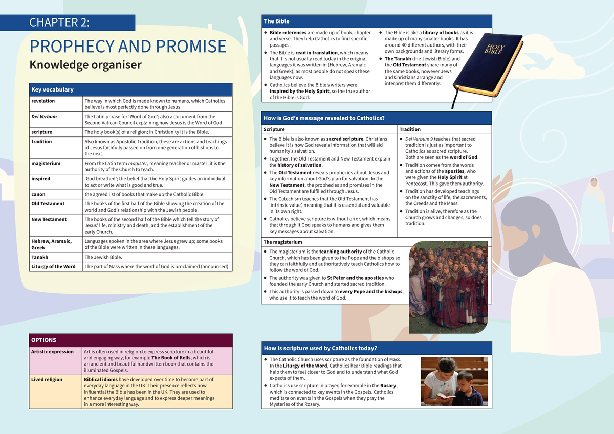 Topic 3: The Bible - Key Knowledge Organiser for Catholics - Studocu