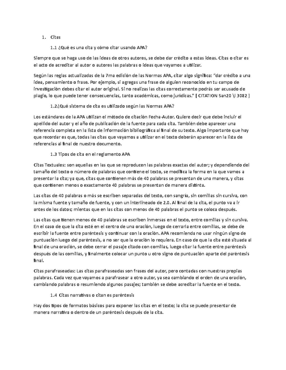 Citas - normas apa - Computacion 1 - UNAH - Studocu, image size:1200x1553