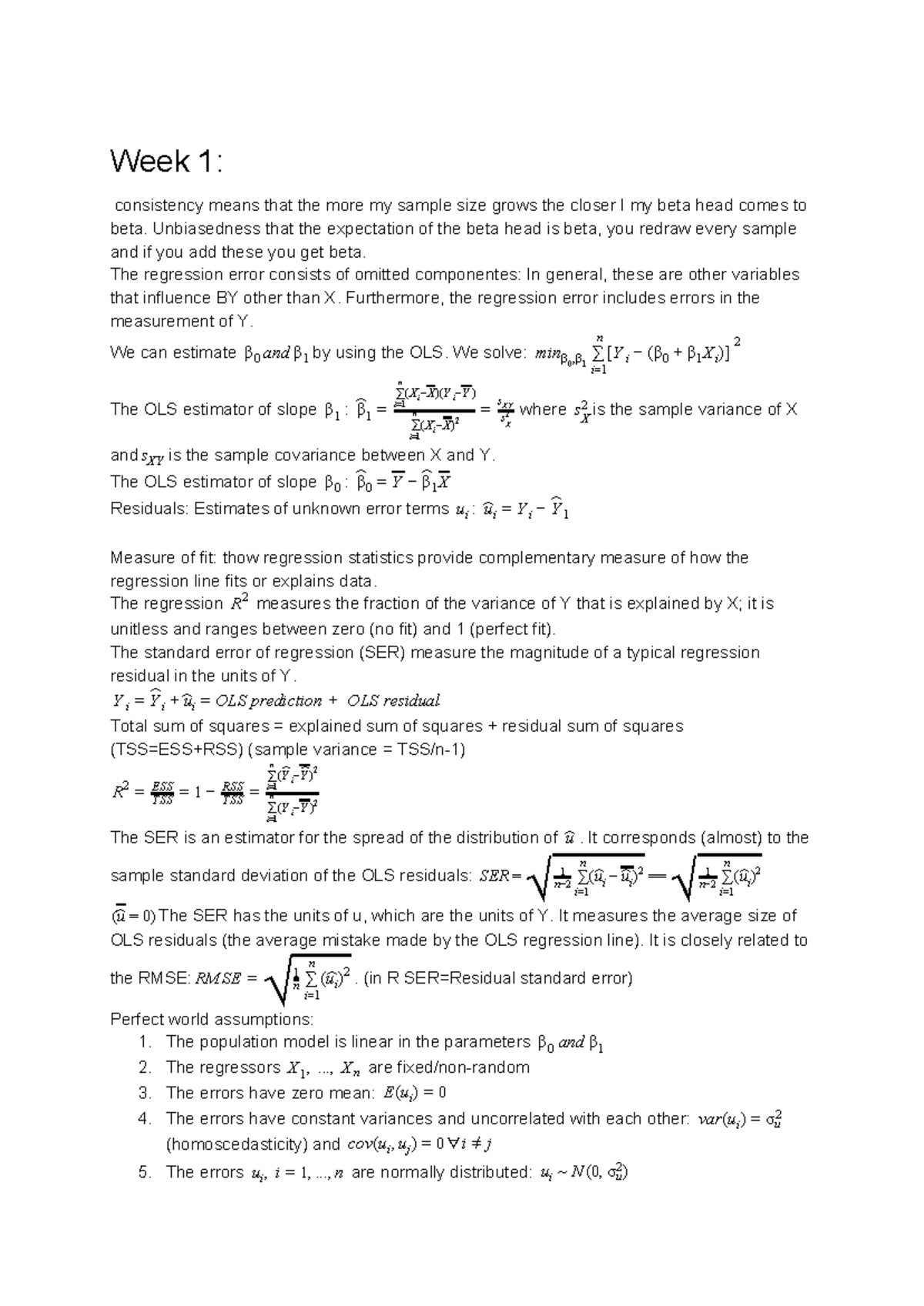 Econometrics 101: Key Concepts and Assumptions in OLS Analysis ...