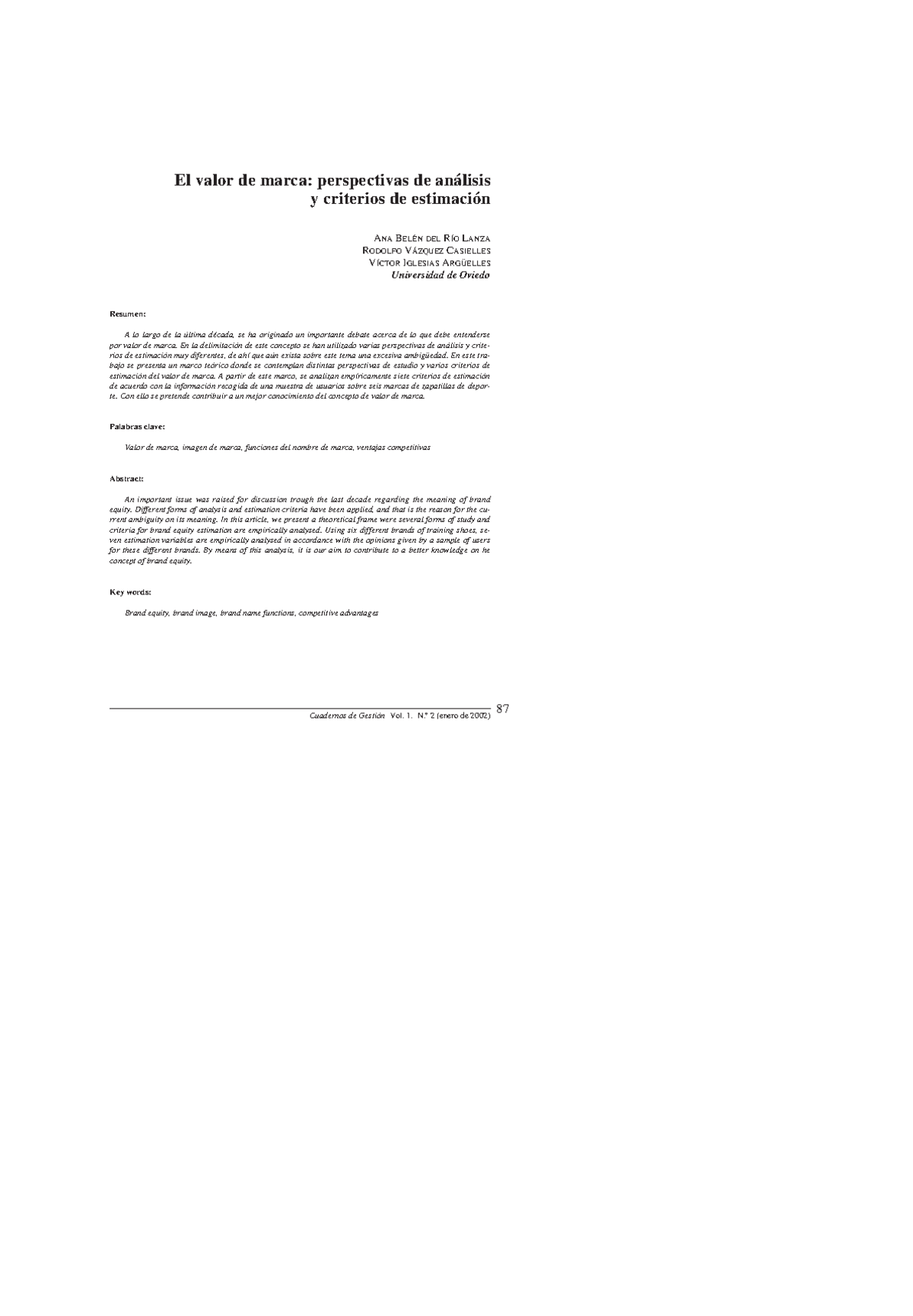 Valor de marca - Apunte pdf de guía marketing - El valor de marca ...