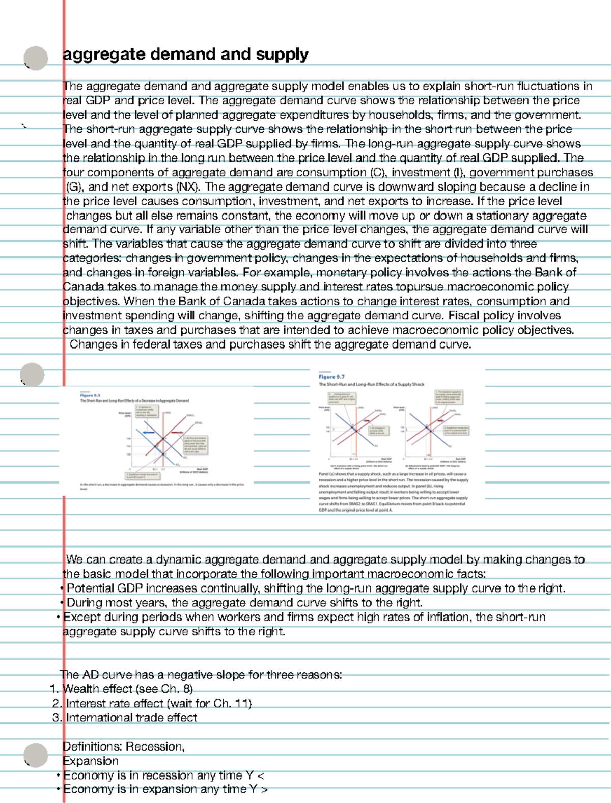 Aggregate Demand and Supply Analysis (Econ 101) - aggregate demand and ...