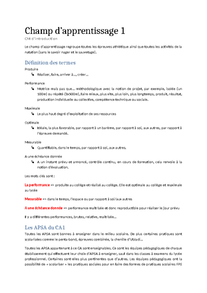 CM Lancers - note cours cm dida lancer - CM LANCER I. Analyse technique ...