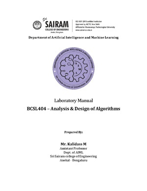 LAB Manual ADA - LAb - ACADEMIC YEAR - 2024- Department Vision ...