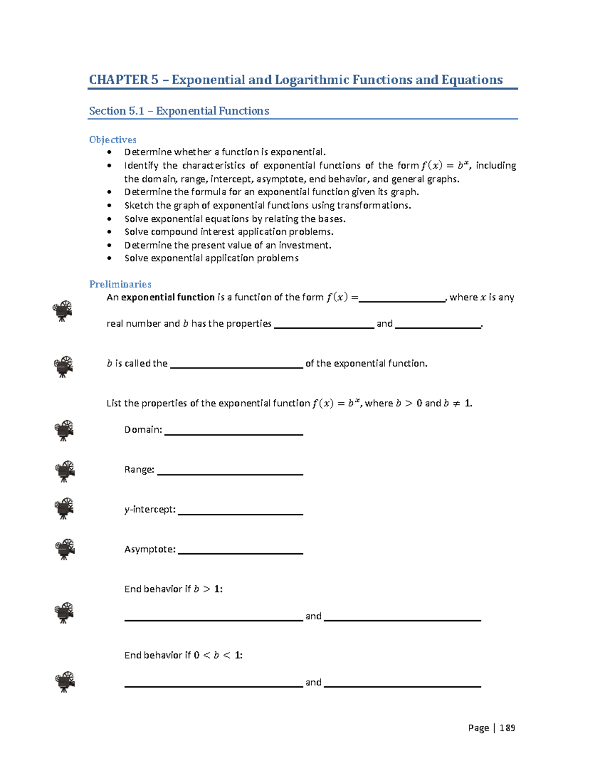 Lecture notes, lecture 5.1 - CHAPTER 5 – Exponential and Logarithmic ...
