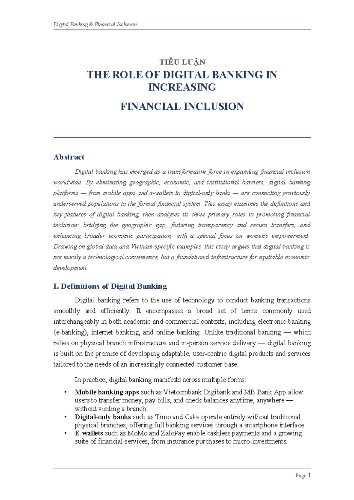 Digital Banking and Financial Inclusion: The Transformative Role of ...