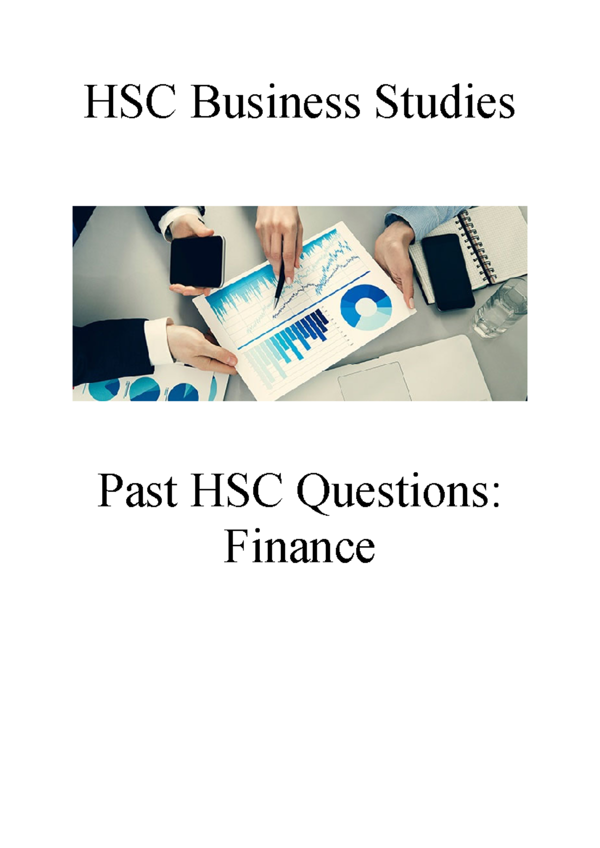 HSC Business Studies: Past Exam Questions on Finance 2 - Studocu