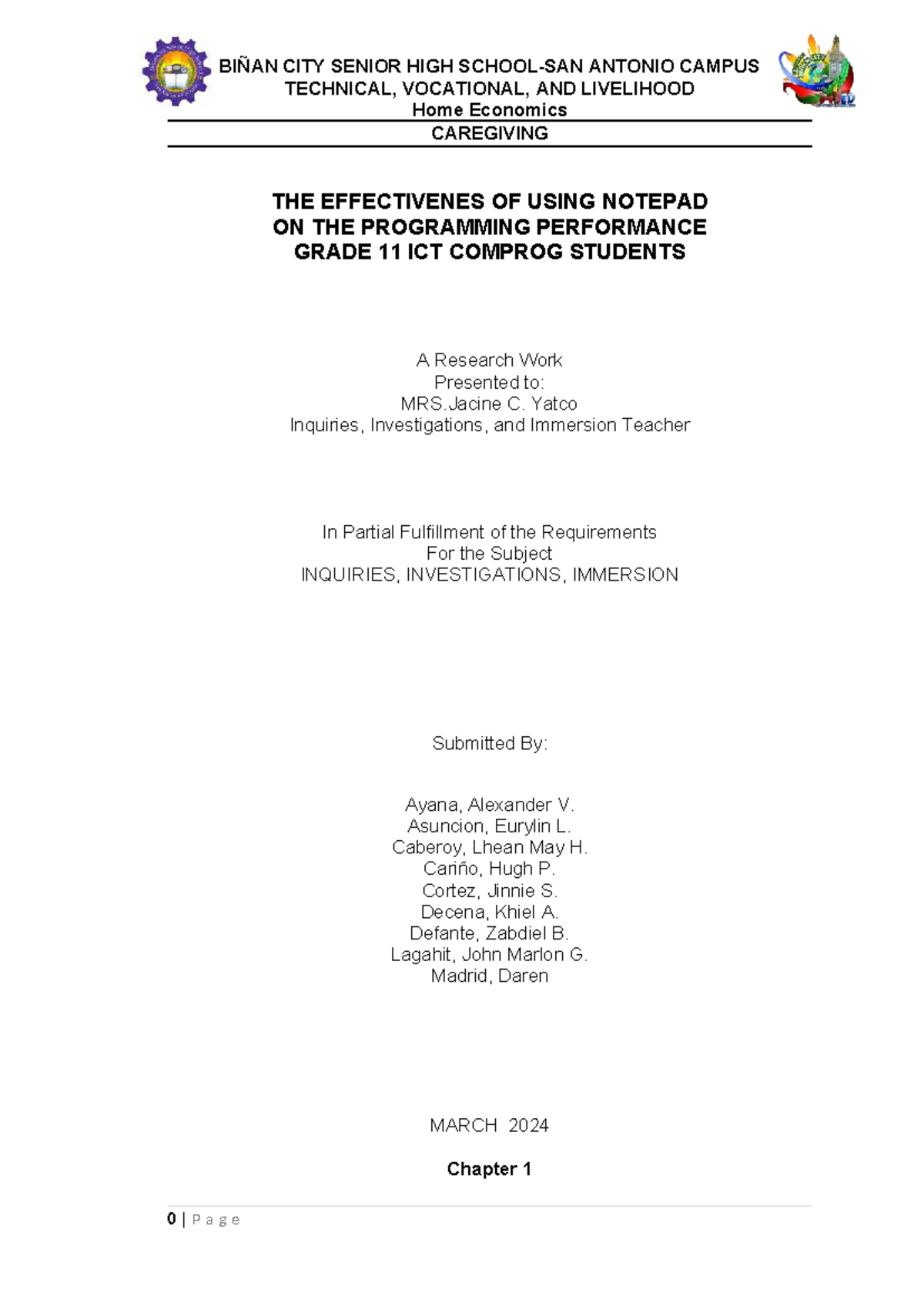 Effectiveness of Notepad on Programming Performance of Grade 11 ICT ...