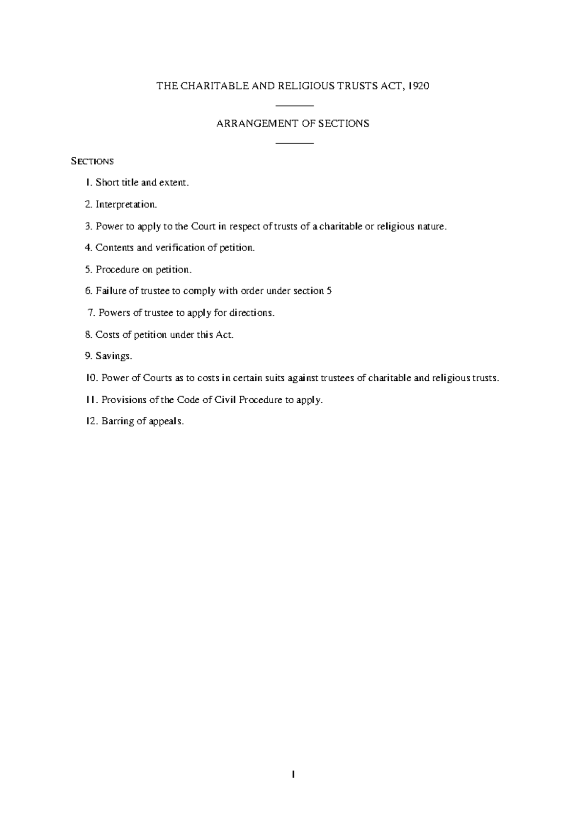 AA1920 14 - Overview of the Charitable and Religious Trusts Act, 1920 ...