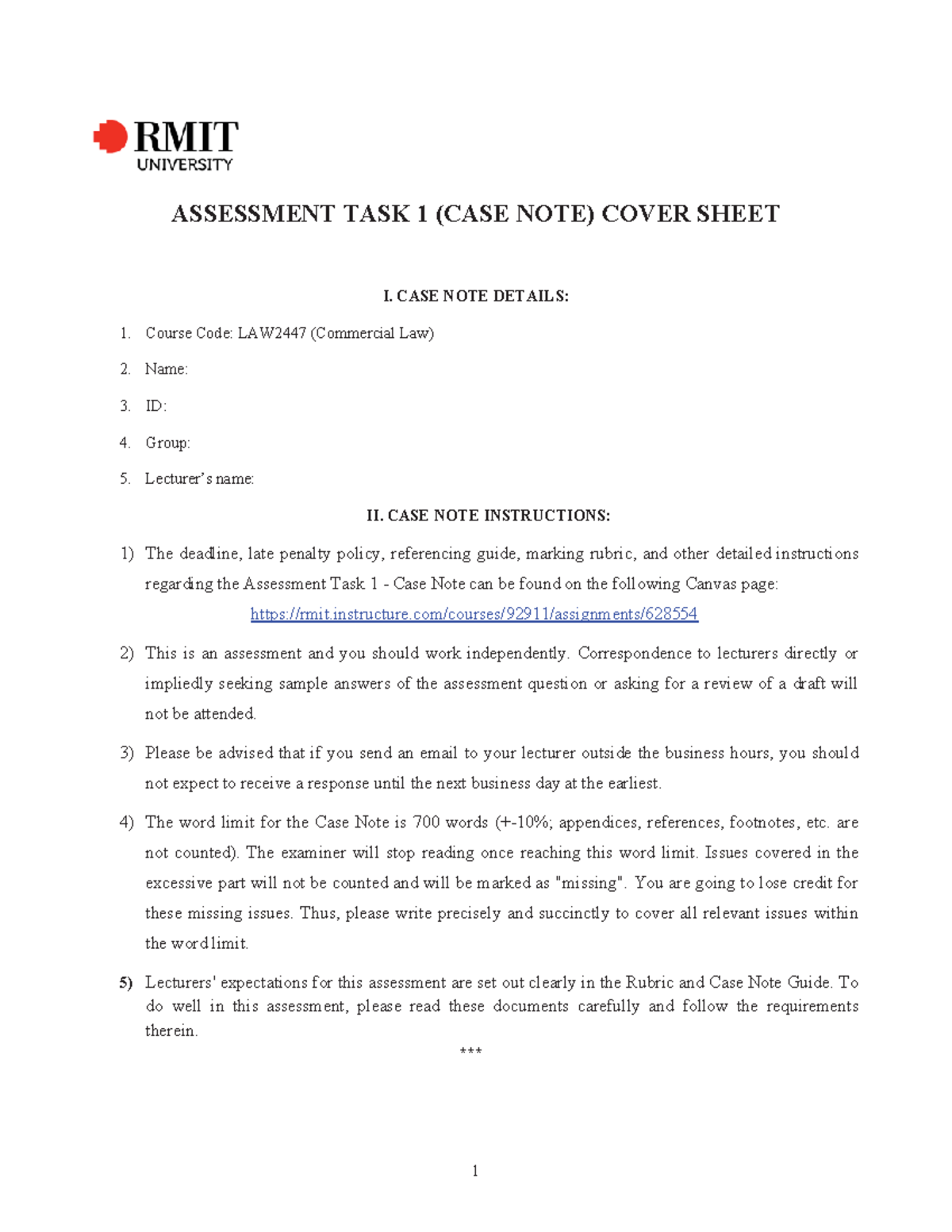 Case Note Question Sem 3 - 2021 [Official Version] - Commercial Laws ...