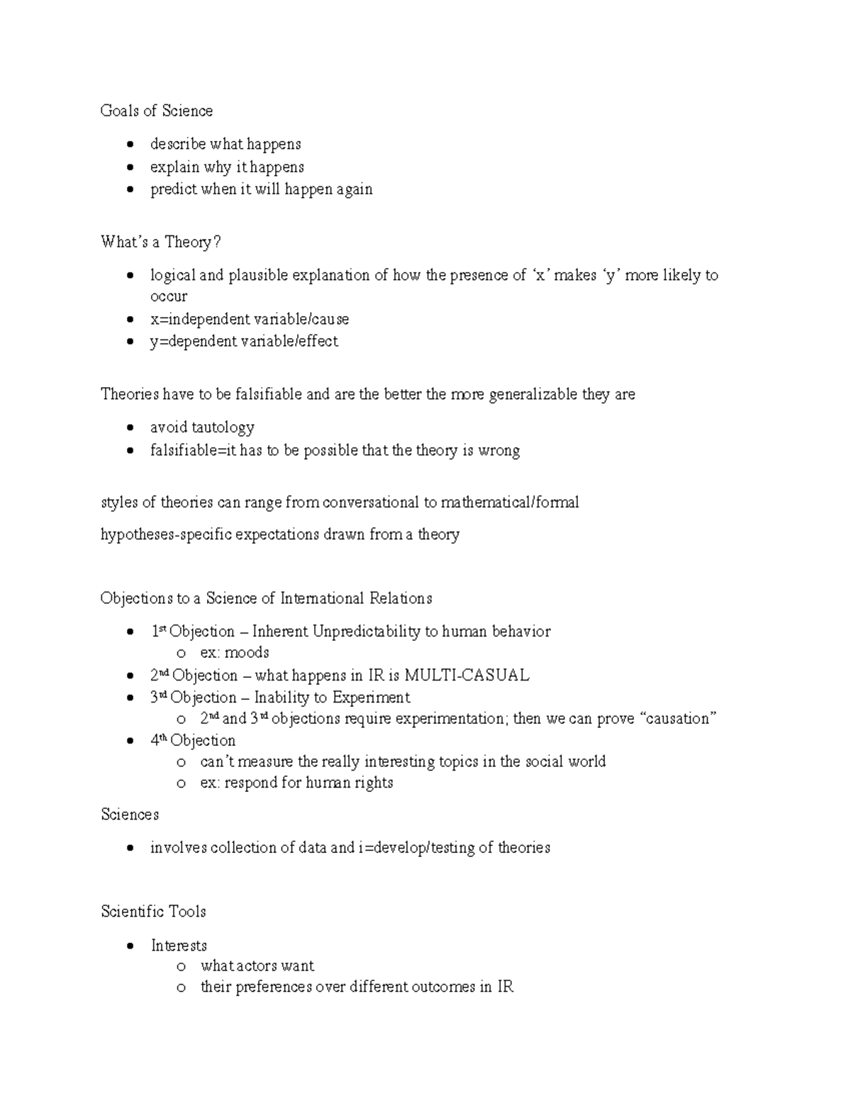 INTL 101: The Science of International Relations - Key Concepts and ...