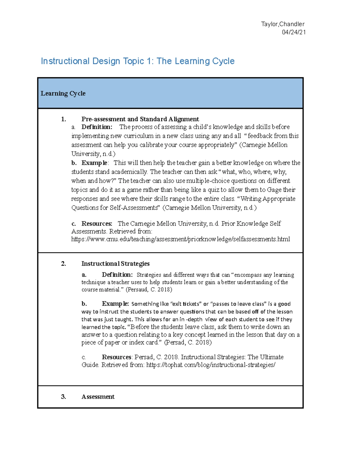 ECE 210 T1 Educational Terminology and the Learning Cycle Guide - Studocu