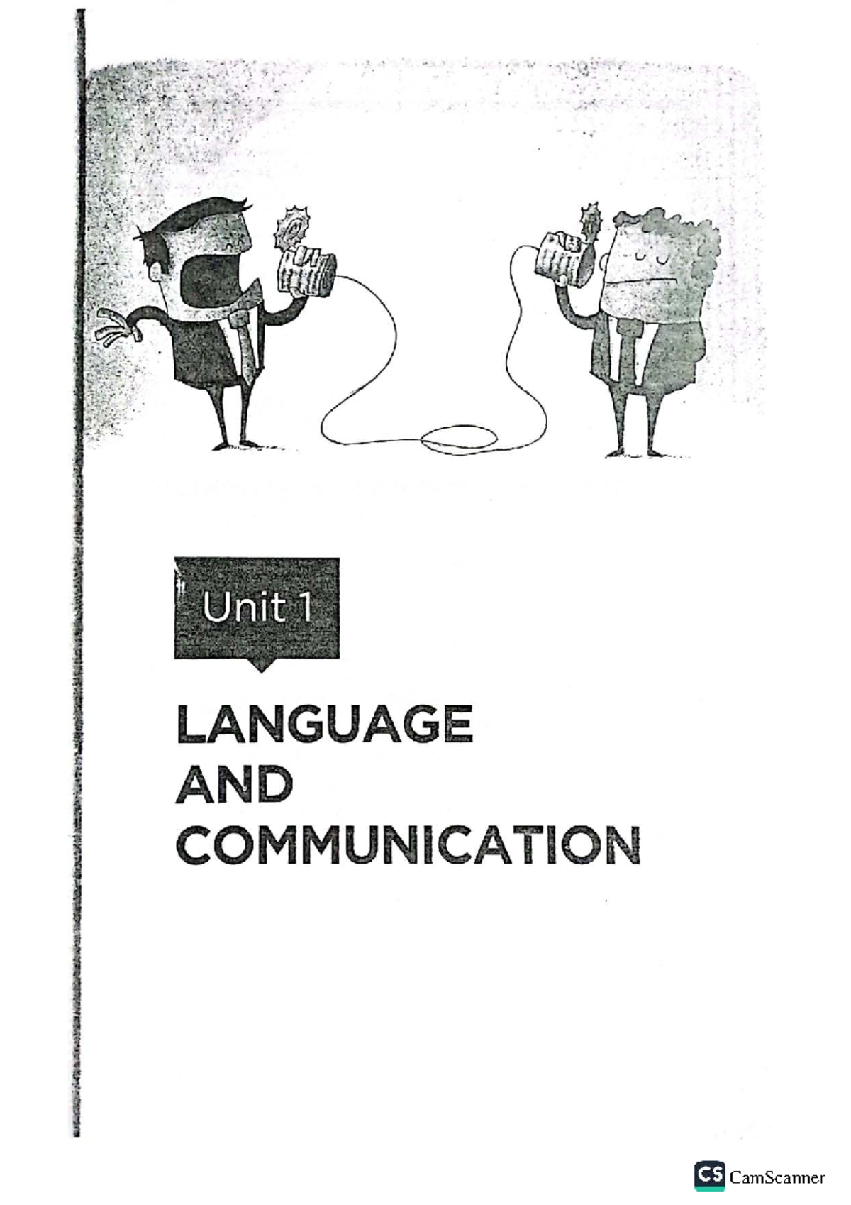 Unit 1: Language and Communication Overview - CS - Studocu