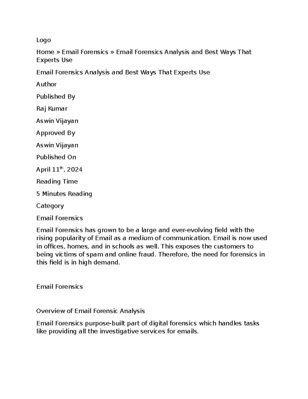 Emails module 3 - Email - Logo Home » Email Forensics » Email Forensics ...