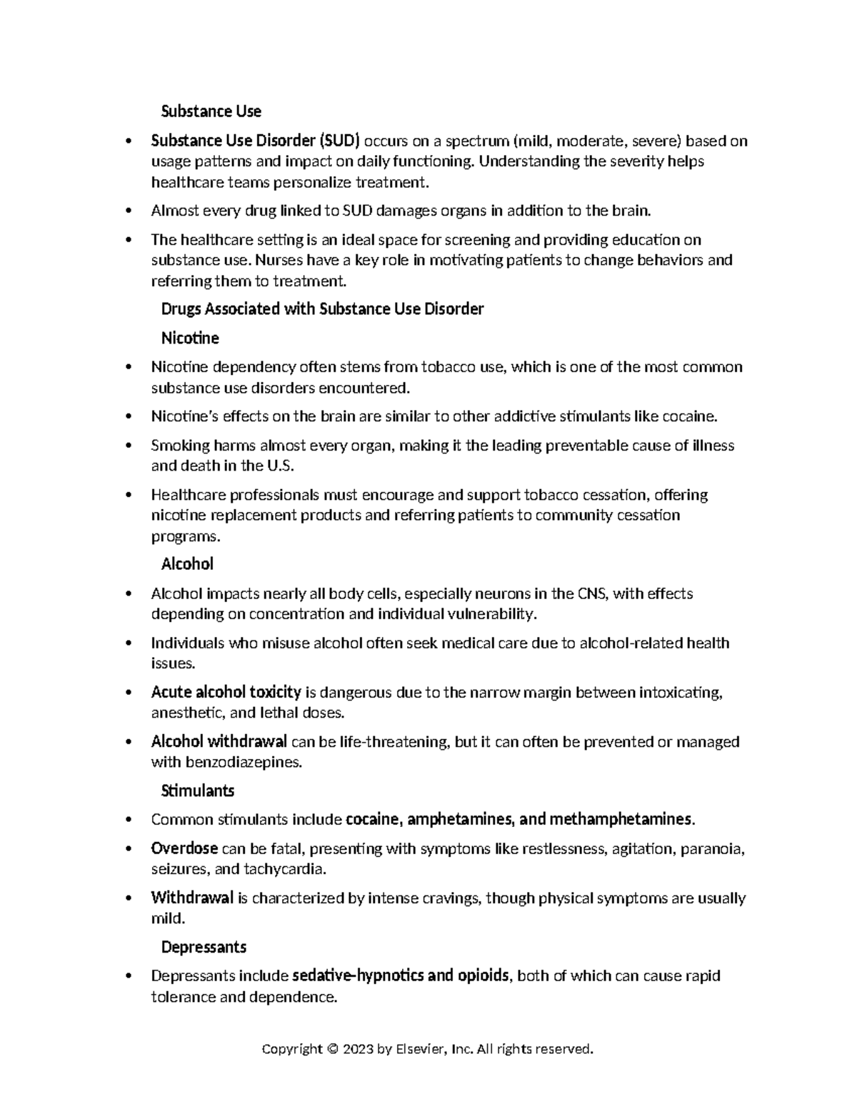 Addiction Chapter 011 - NURSING - Substance Use Substance Use Disorder ...