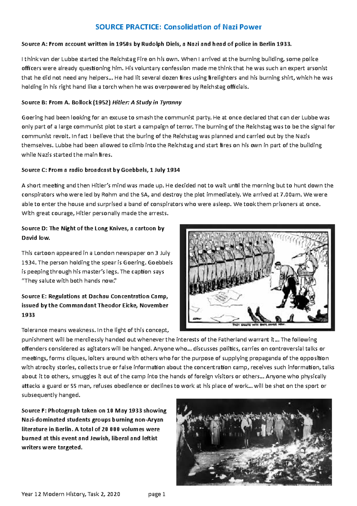 Source Practice - Power and Authority in the Modern World ...