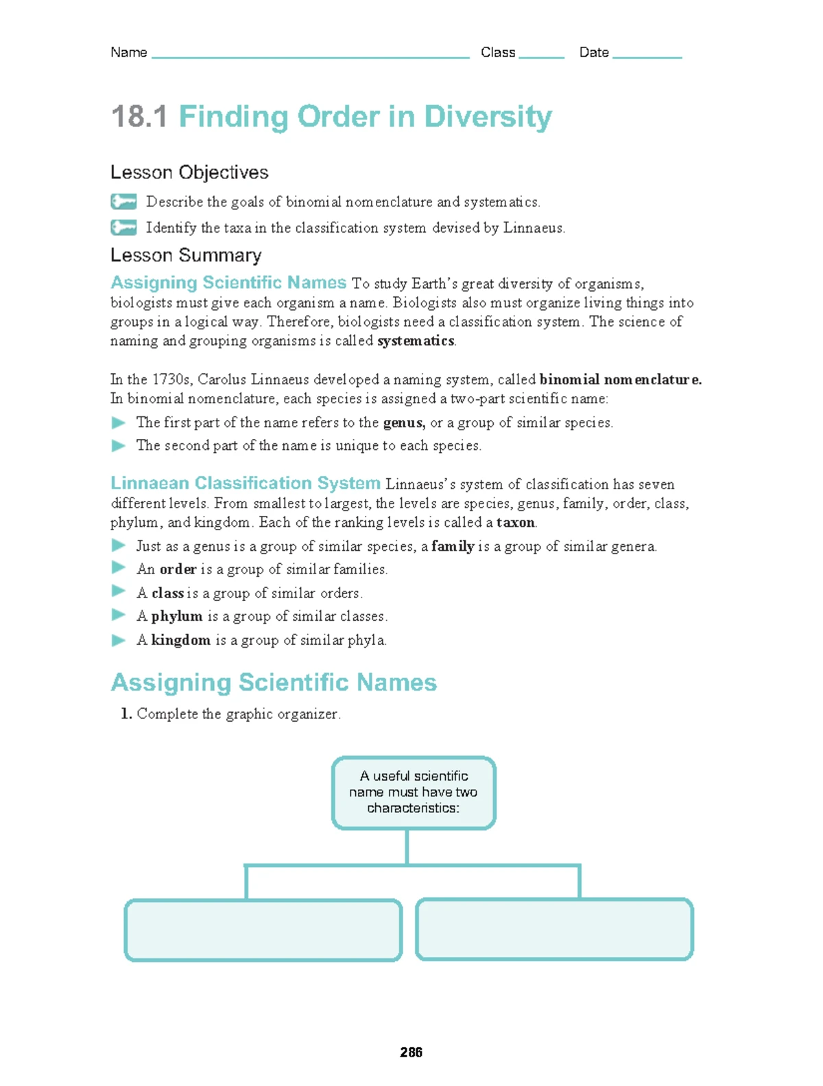19 - Workbook A - Section 1 - 19 The Fossil Record Lesson Objectives ...