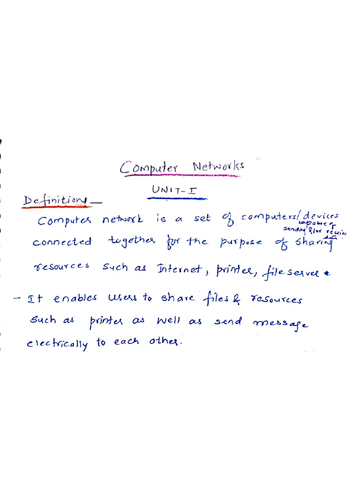 CN 2 Unit Notes: Data Link Layer Protocols & Error Control Mechanisms ...